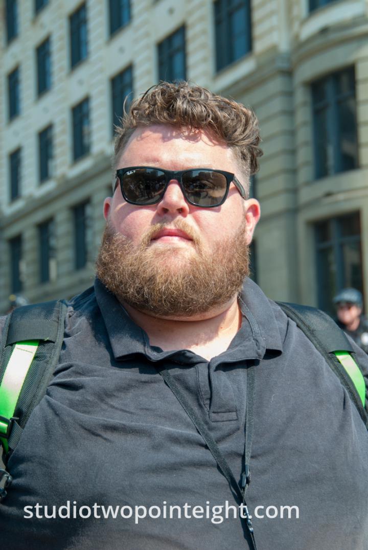 Seattle, Liberty or Death Rally, August 18, 2018, Portrait of a Marcher