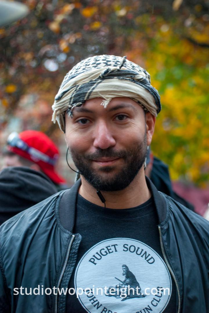 Seattle, Liberty or Death 2 Rally, December 1, 2018, A Member Of The Puget Sound John Brown Gun Club Who Met With Washington Three Percent