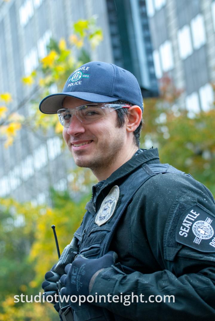 Seattle, Liberty or Death 2 Rally, December 1, 2018, Seattle Police Officer John Duus