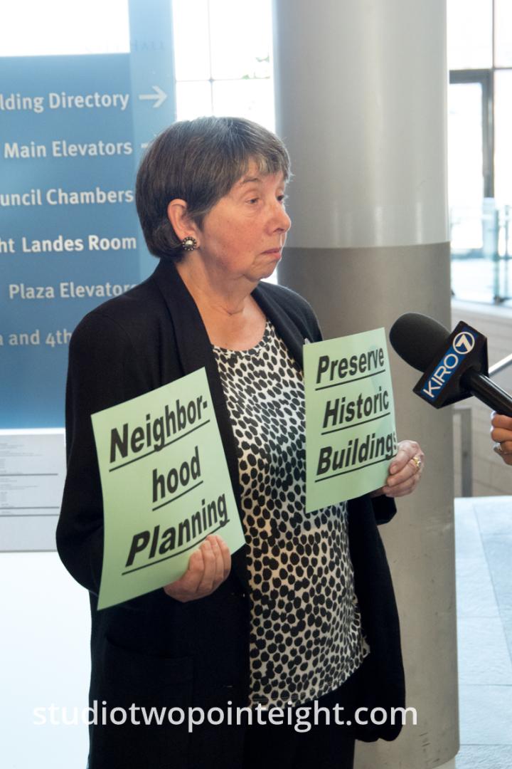 Before The Seattle City Council Meeting On March 18, 2019, A Woman Expressed Her Opposition to the MHA Ordinance