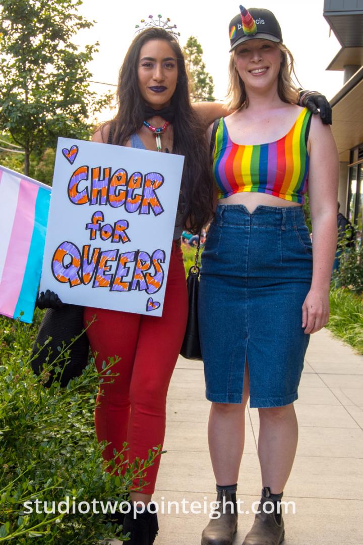 Seattle Trans Pride 2019, Women With Cheers for Queers Poster