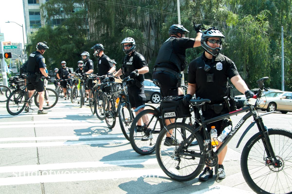 Seattle, Liberty or Death Rally, August 2018, Police Officers