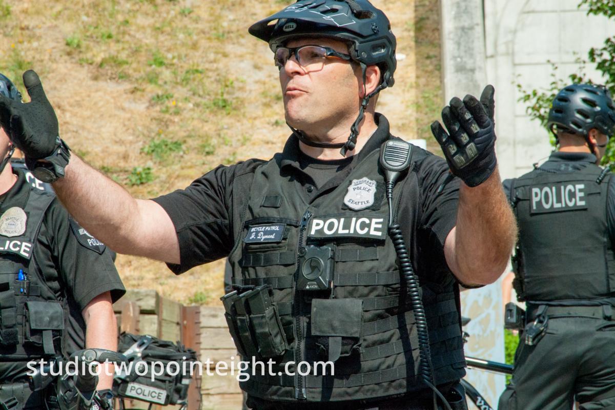 Seattle, Liberty or Death Rally, August 2018, Police Officers