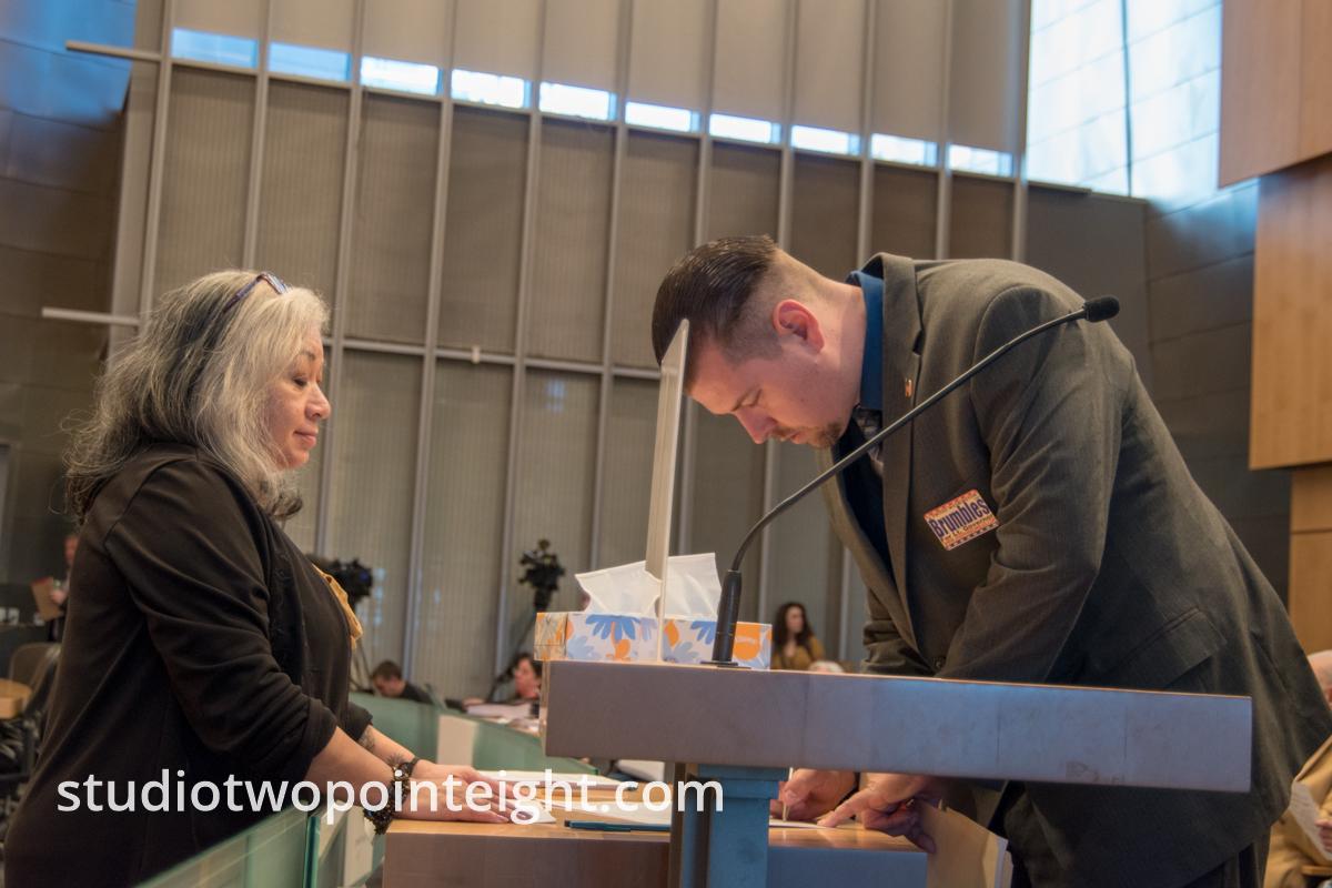 Some Member of the Washington Three Percent Attended The Seattle City Council Hearing on March 18, 2019, Joseph Brumbles