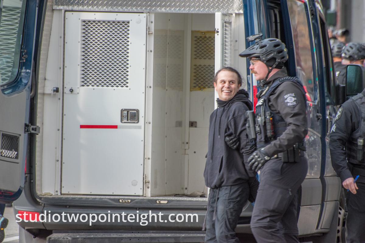 Studio 2.8, January 5, 2020, Seattle City Hall, Criminal Anarchist Nicholas Armstrong Arrested and Jailed for Reckless Endangerment