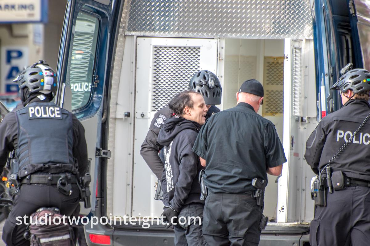 Studio 2.8, January 5, 2020, Seattle City Hall, Criminal Anarchist Nicholas Armstrong Arrested and Jailed for Reckless Endangerment