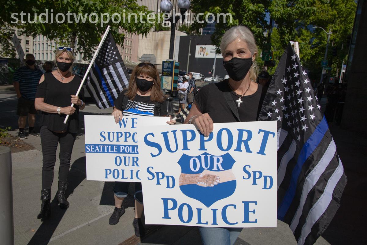 Studio 2.8, July 15, 2020 Event, Back Seattle Police, Photo and Video Coverage