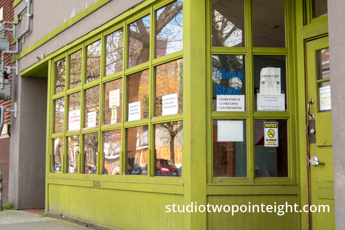 Studio 2.8, Documenting The 2020 Corona Virus Pandemic, Closed Storefronts And Closed Boarded Up Storefronts