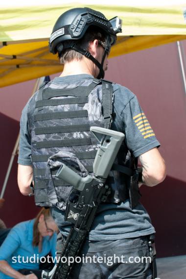 Seattle, Liberty or Death Rally, August 18, 2018, Firearms On Display