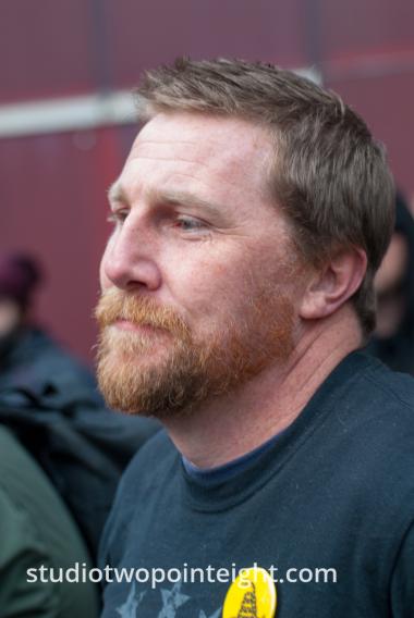 Seattle, Liberty or Death 2 Rally, December 1, 2018, A Jewish Washington Three Percent Member Listening to Rally Speeches