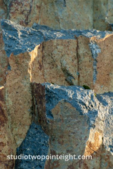 An Igneous Abstraction, Sunlight Bathed Miniature Mesas