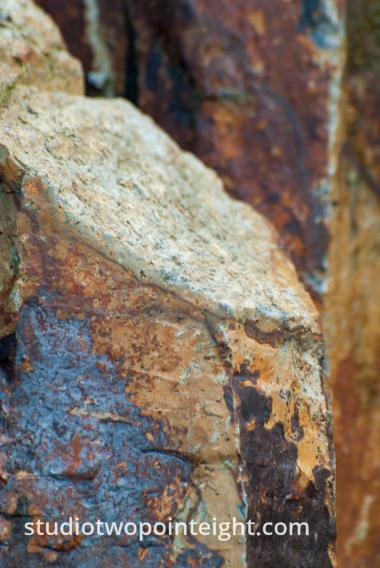 An Igneous Abstraction, Angular Azure and Umber